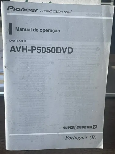 Manual DVD Player Pioneer AVH-P5050DVD