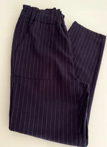Calça Social Feminina Pinstripe