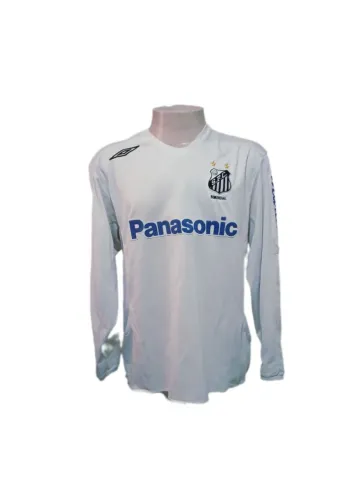 Camisa Santos 2005 Panasonic Manga Longa Futebol 