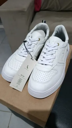 Tênis Couro Reserva Type R Masculino - Branco+Preto