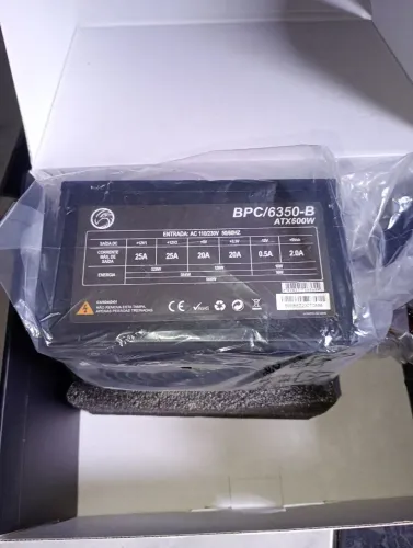 Fonte de Alimentação Gamer ATX 600w (Cabo de Força Incluso)