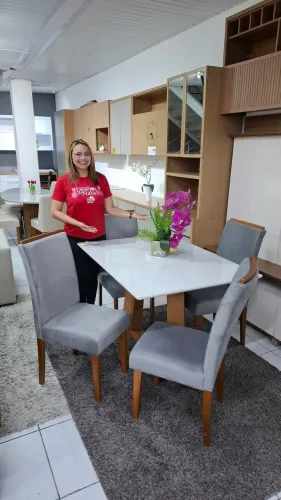 Conjunto de jantar cadeiras madeira maciça