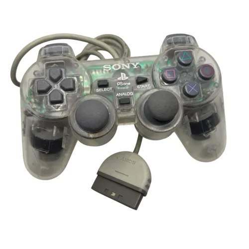 Controle DualShock Transparente Original Sony PS1 PSone