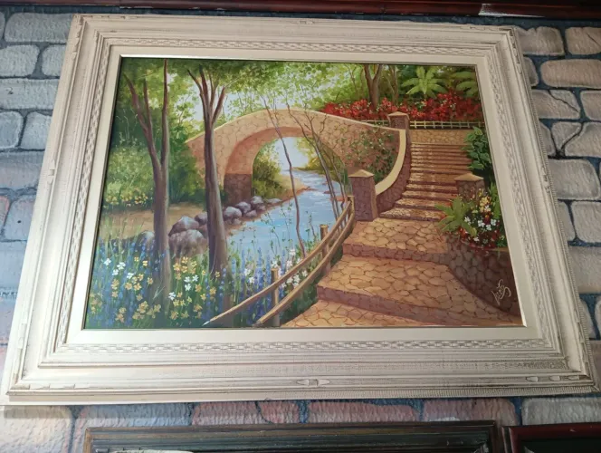 Lindo quadro óleo sobre tela