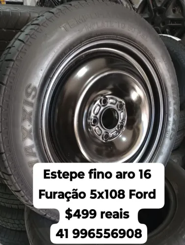 Estepe Fino aro 16 furação 5x108  roda temporário original Ford. Disk entrega 