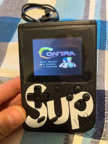 Sup Game Box 400 em 1 - Novo na Caixa + Cabo AV - Portátil Retrô