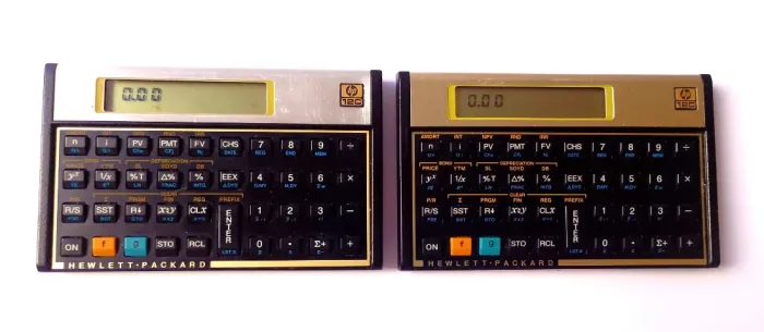2 Calculadoras Hp12c - Defeito: Membranas Do Teclado - Resto Funcionando - Com uma Capa