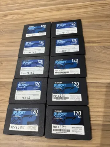 Pacote 10 SSD patriot 120gb sata