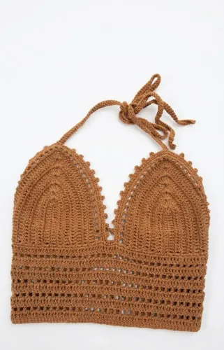 Top Cropped de Crochê