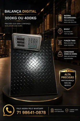 BALANÇA DIGITAL ATÉ 400KG na CAIXA SERVIÇO DE ENTREGA GARANTIA 
