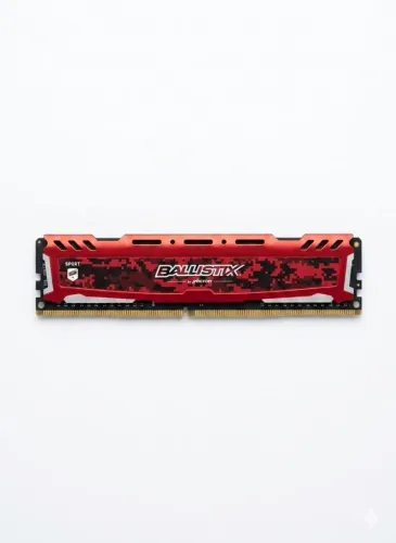 MEMÓRIA RAM CRUCIAL 4GB DDR4 Ballistix GAMER CAMUFLADO vermelho