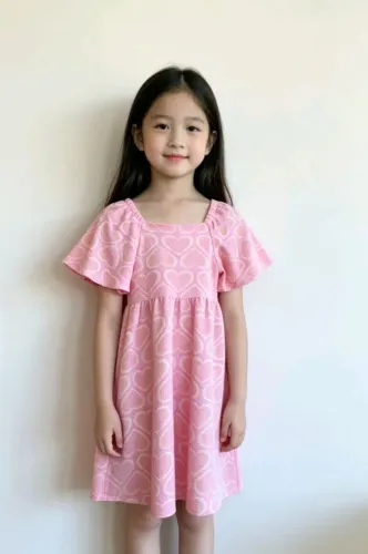 Vestido Infantil Fuzarka Corações 7-8