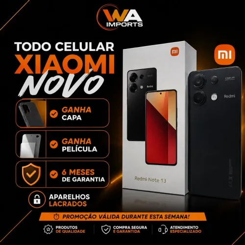 Linha xiaomi Lacrados com garantia a partir de R$700