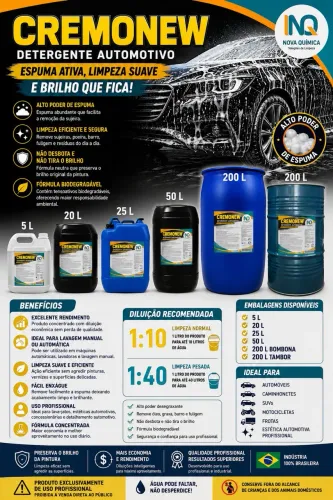 SHAMPOO AUTOMOTIVO VÁRIOS TAMANHOS
