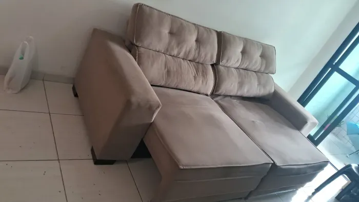 Sofá retrátil 3 lugares 