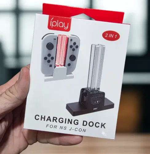 Lacrado Dock Base estação de carregamento Joy-Con 4 slots