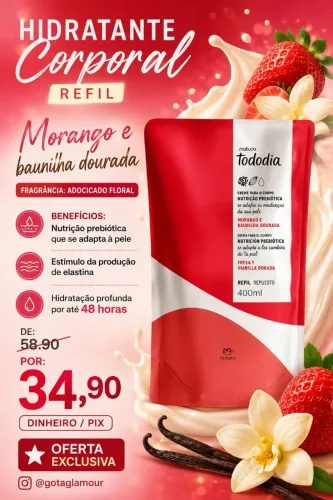 Hidratante corporal Natura refil