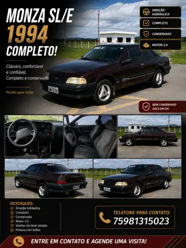 Chevrolet Monza Classic/ Sl/e/sr 1.8 1992