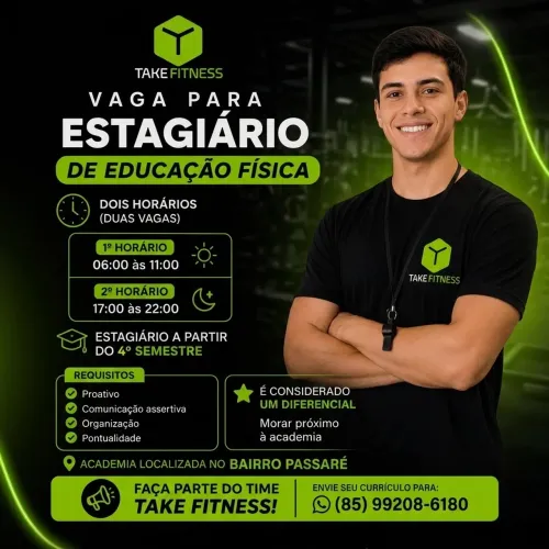 ? OPORTUNIDADE DE ESTÁGIO ?