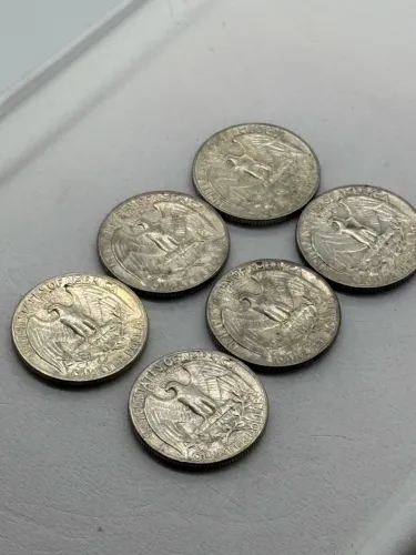 Lote moedas quarter dollar
