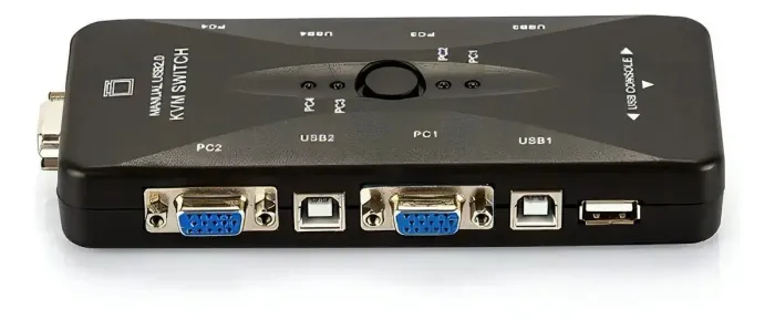 Switch Kvm Usb 4 Portas Vga - Kvm41ua - Usb 2.0