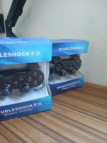 ? Kit controles PS3 DoubleShock P3 Wireless ? NOVO NA CAIXA