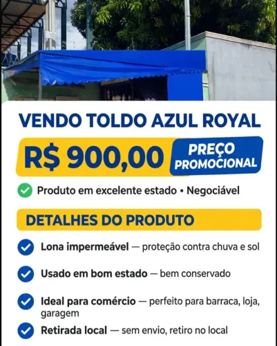 Toldo ótimo condição Aceito troca