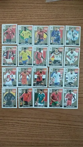 Kit 80 figurinhas legends Panini original