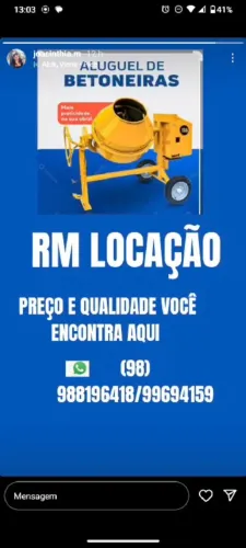 Aluguel Betoneira