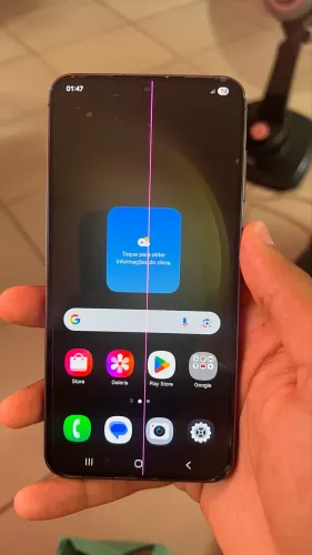 Samsung S23 Plus - Linha na Tela 