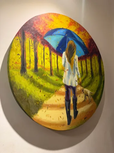 Quadro Original em Óleo sobre Tela - Pintura Artística Assinada