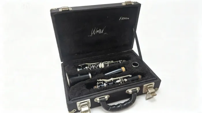 Clarinete Weril Dó 13 Chaves Sapatilhas novas Regulada + estojo