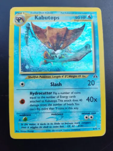 Carta Pokémon TCG Kabutops 06/75 - Neo Discovery (Inglês / 2001)