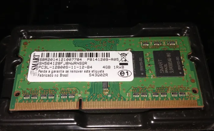 Memória RAM DDR3L 4GB 1600MHz Smart para Notebook