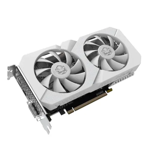 Placa de Vídeo GeForce RTX 3050 6GB GDDR6 Branca PCYES - Nova Lacrada