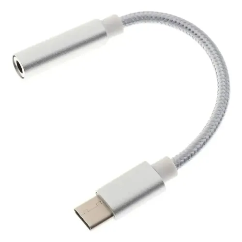 Cabo adaptador Jack tipo C P2 fone de ouvido
