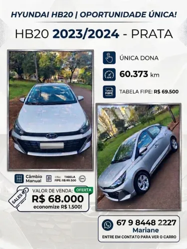 Hyundai HB20 Comfort 1.0 Flex 12V Mec. 2024