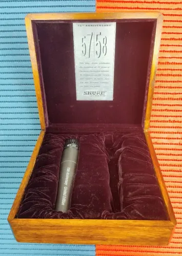 MICROFONE SHURE SM57 75th ANNIVERSARY LIMITED EDITION - 2000 + CAIXA ORIGINAL