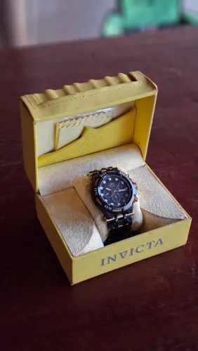 Relógio Invicta Ouro Preto (ACEITO TROCAS!!!)