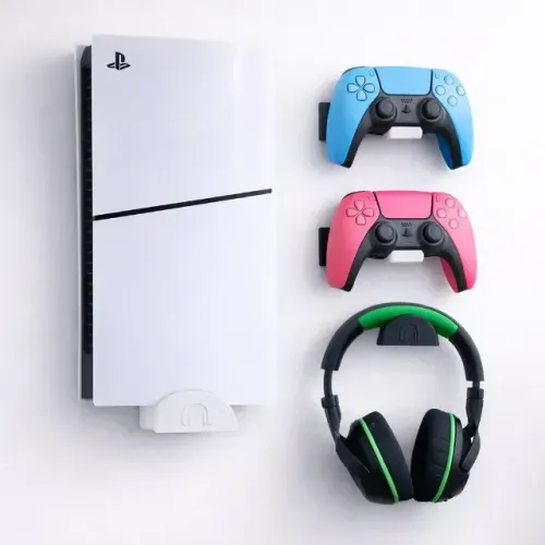 Suporte De Parede Compatível Com Playstation 5 Ps5 - Branco