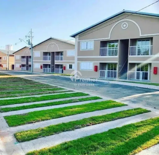 Apartamento townhouse mobiliado com 2 dormitorios e garden privativo em Indaiatuba