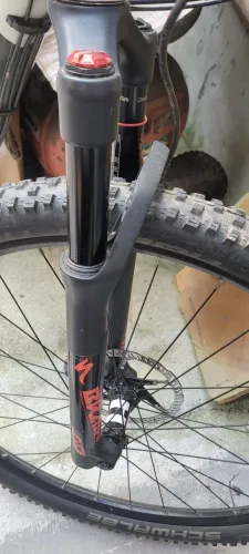 suspensão rockshox sid brain boost aceito troca com suspa 140mm 