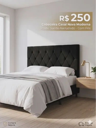Cabeceira casal medida 1,38 padrão tradicional