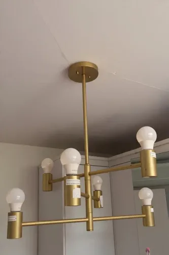 Lustre Pendente Sputnik Dourado