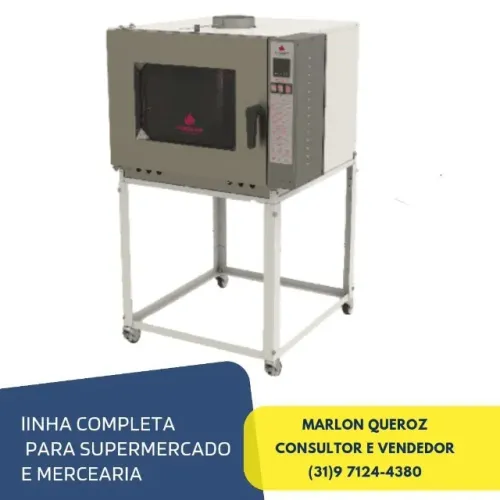 Forno Turbo 5 Esteiras a Gás Progas