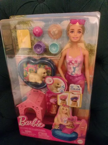 Barbie pet com 15 acessórios original lacrada