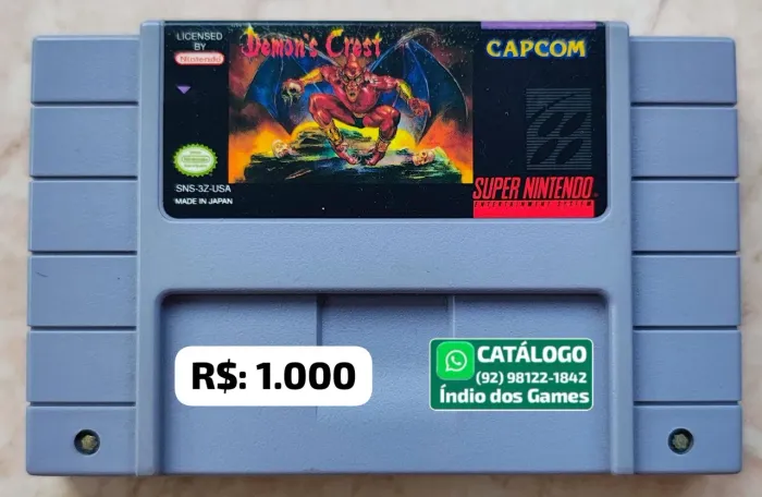 Demon's Crest = R$: 1.000