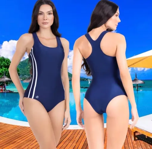 Body Maiô Feminino Moda Praia, Natação. Poliamida Premium