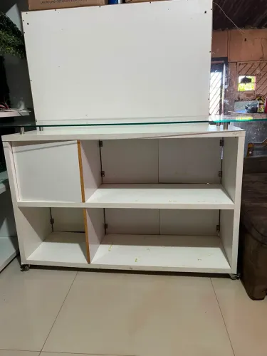 Balcão MDF com vidro