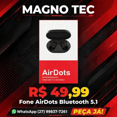 Fone de ouvido bluetooth